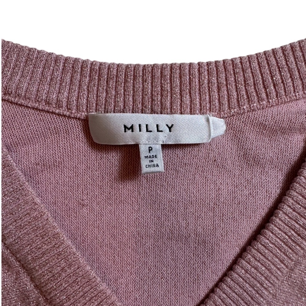 Milly Metallic V-Neck Dolman Top - Picture 4 of 9